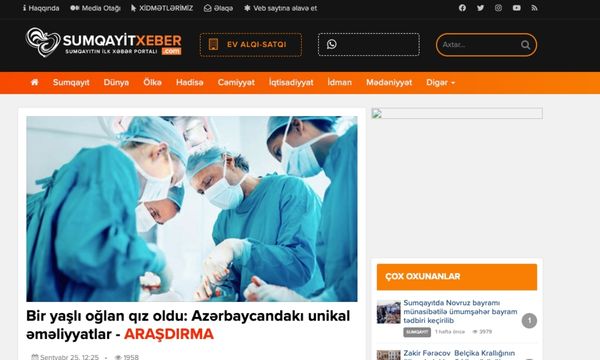 Azərbaycandakı 20 unikal əməliyyat — 1-ci sıra